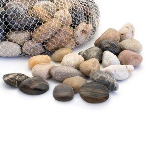 5LBS River Rocks Decorative Ornamental Pebbles, Garden